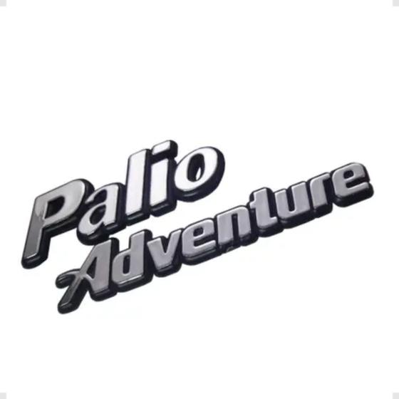 Imagem de Emblema Palio Adventure 1996 1997 1998 1999 2000 Cromado com Fundo Azul