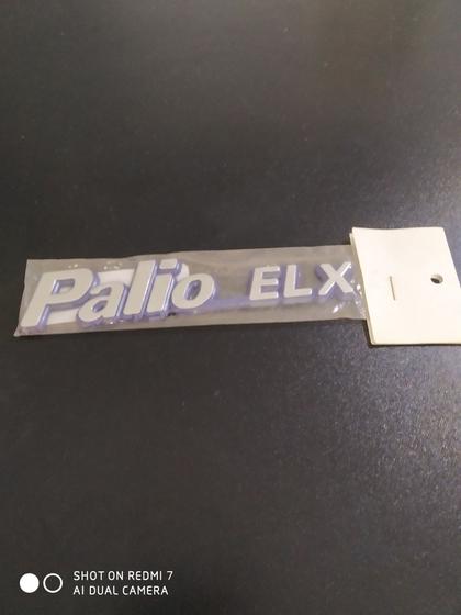 Imagem de Emblema palio elx azul  material acrílico com dupla face fácil aplicação