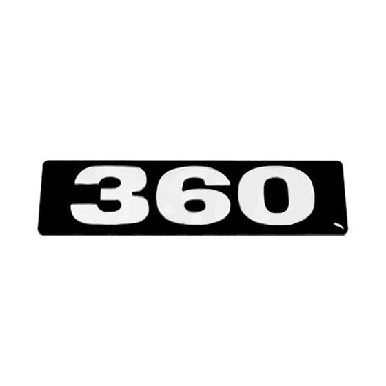 Imagem de Emblema Potência Acrilico Preto com Espelhado P Scania 360