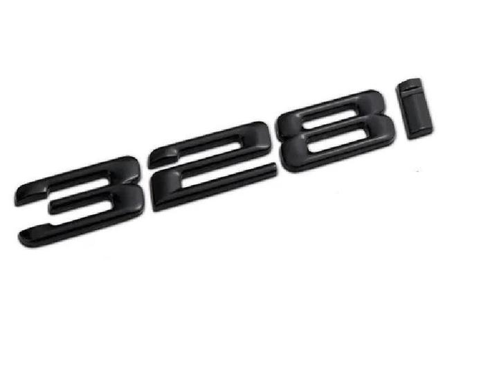 Imagem de Emblema Traseiro Logo Bmw 328I Preto Fosco Colante