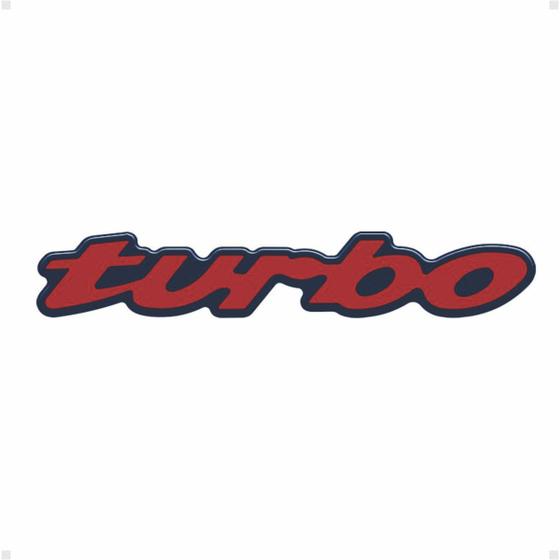 Imagem de Emblema Traseiro Turbo Fiat Marea Vermelho Resinado
