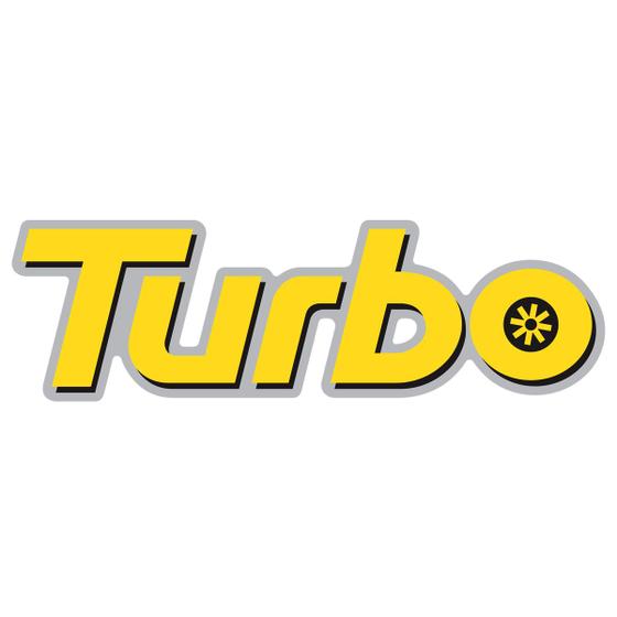 Imagem de Emblema Turbo D20 Adesivo Amarelo Traseira Modelo Original