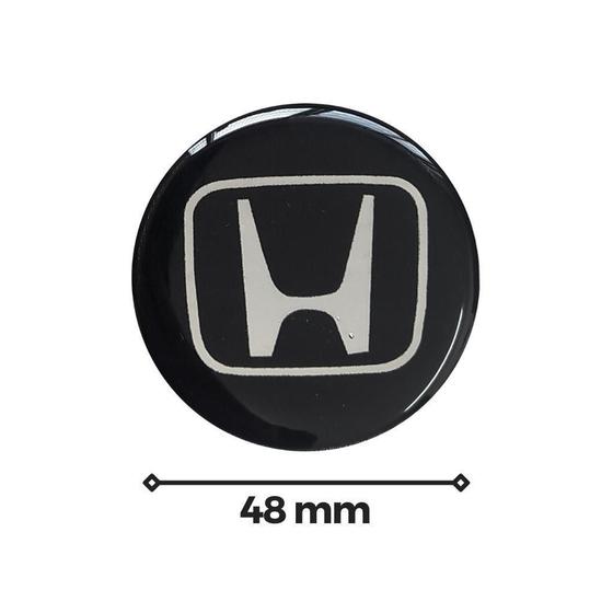 Imagem de Emblema Unitario Resinado Honda Escovado 48Mm