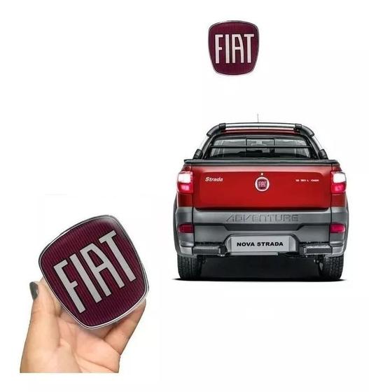 Imagem de Emblemas Da Maçaneta Fiat Strada Adesivo Resinado