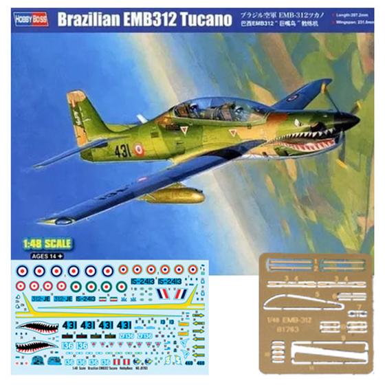Imagem de Embraer Brazilian Emb312 Tucano 1/48 Hobby Boss 81763