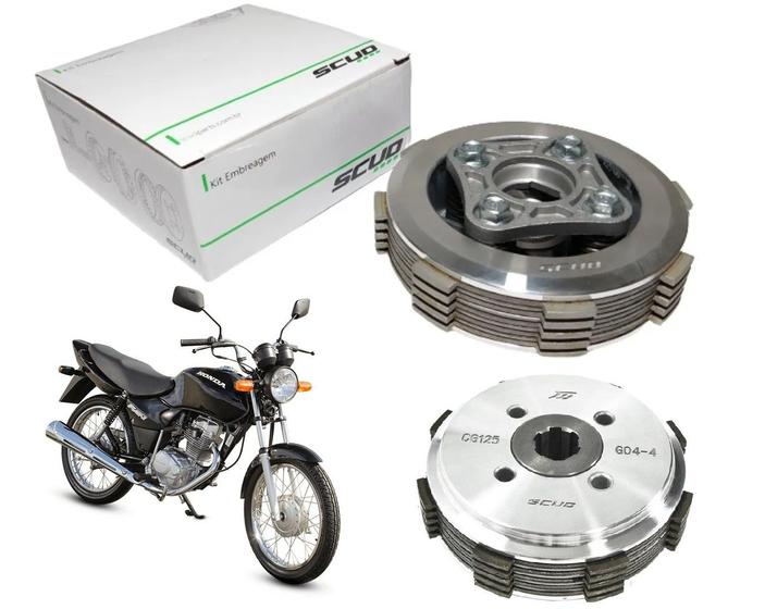 Imagem de Embreagem Completa Scud Cg Titan Fan Nxr Bros Xlr 125 1983 Até 2008