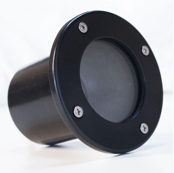 Embutido de solo pequeno preto + lâmpada LED GU10 6w MR16 dicróica 6000k st3059 Menor preço em Embutido de solo pequeno preto + lâmpada LED GU10 6w MR16 dicróica 6000k st3059