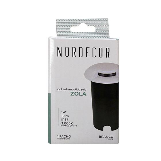 Imagem de Embutido de solo Zola 1 Facho Branco 1W 3000K IP67 - MB Led - 6154