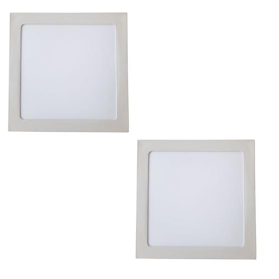 Imagem de Embutido Fit Mega Led Quadrado 30x30 24w 2700K Kit com 2