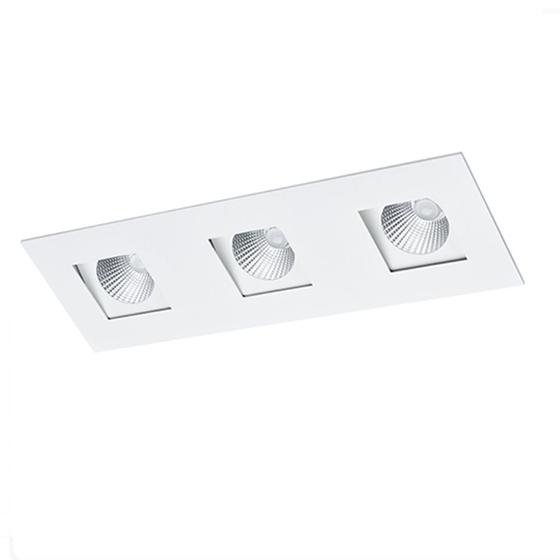 Imagem de Embutido Foco Recuado Click 3xAR70 GU10 BL1412/3 BR Fosco