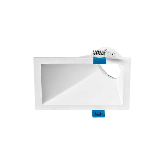 Imagem de Embutido Square Angle 1xGU10 MR16 Retangular Branco Recuado Angular Stella