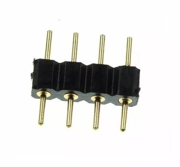Imagem de Emenda aranha Conector Rgb 4 Vias Macho X Macho P/ Fita Led