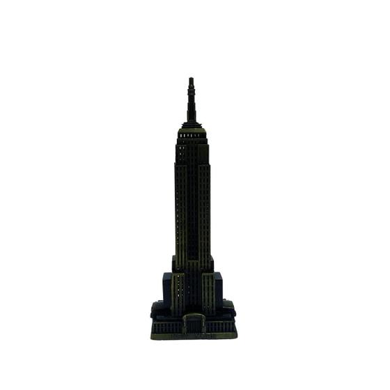 Empire State Building Enfeite Decorativo De Metal Dourado Envelhecido 18,3cm Verito Menor preço em Empire State Building Enfeite Decorativo De Metal Dourado Envelhecido 18,3cm Verito