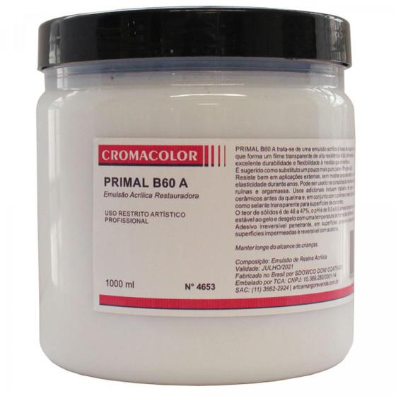 Imagem de Emulsao Acrilica Primal B60A Cromacolor 1000 Ml