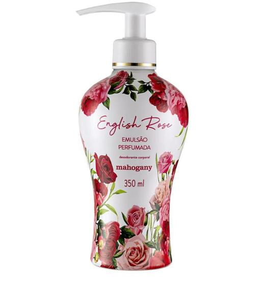 Emulsão Perfumada Para O Corpo English Rose Mahogany 350Ml Hidratante