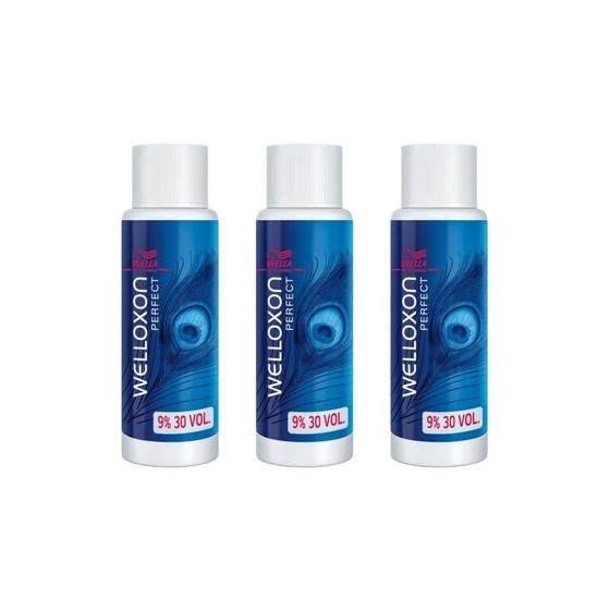Imagem de Emulsao Welloxon Ox Perfect 60ml 30 Vol - Kit C/ 3un