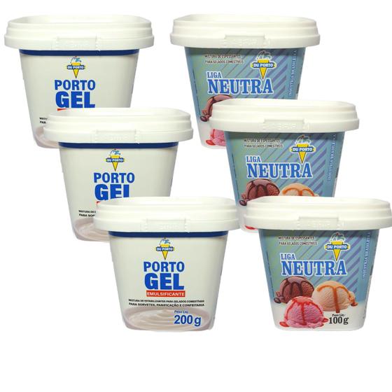 Emulsificante E Liga Neutra Para Sorvetes Kit 6 Potes - Du Porto ...