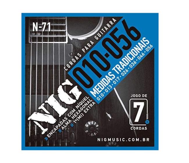 Imagem de Enc guitarra nig 010 n 71 7 cordas