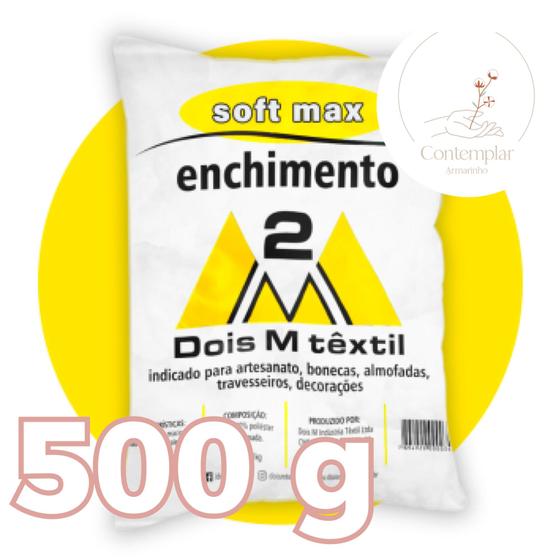 Imagem de Enchimento fibra siliconada SOFT MAX - Dois M Têxtil - 500 g