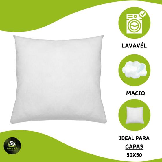 Imagem de Enchimento Refil 70x70 Para Capa Almofada 65cm Super Macio