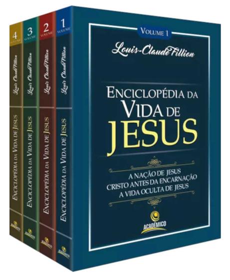 Imagem de Enciclopédia Da Vida De Jesus Louis Cloude Fillion 4 Volumes