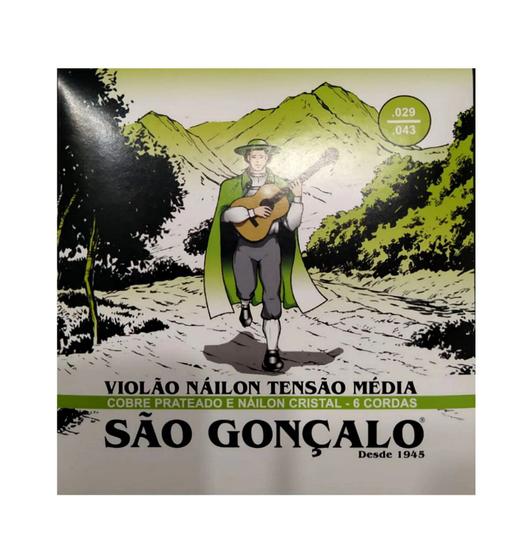 Imagem de Encord. São Gonçalo Violão NYLON CRISTAL TENSAO MEDIA 0075