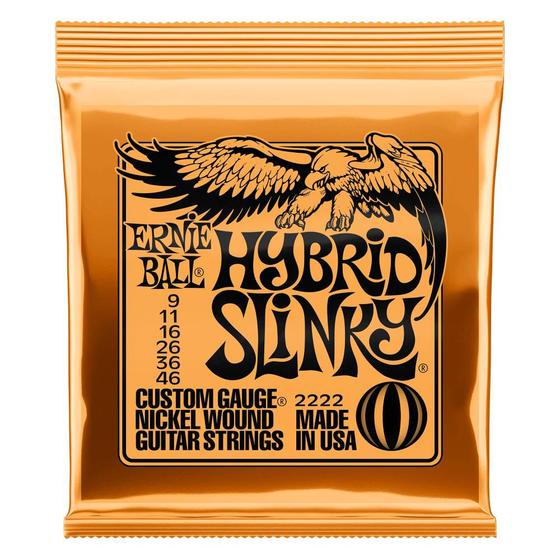 Imagem de Encordoamento .009-046 P/ Guitarra Hybrid Slink Niquel Ernie Ball  P02222