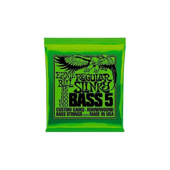 Imagem de Encordoamento 045-130 P/ Baixo 5 Cordas Regular Slinky Niquel P02836 Ernie Ball (12891)