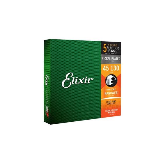 Imagem de Encordoamento 045 Light P/baixo Long scale 5 cordas 14202 Elixir