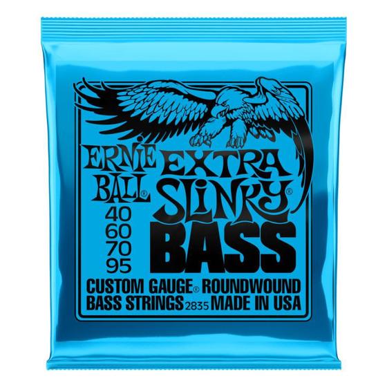 Imagem de Encordoamento Baixo 4 Cordas 040-095 Extra Slinky Nickel P02835 Ernie Ball