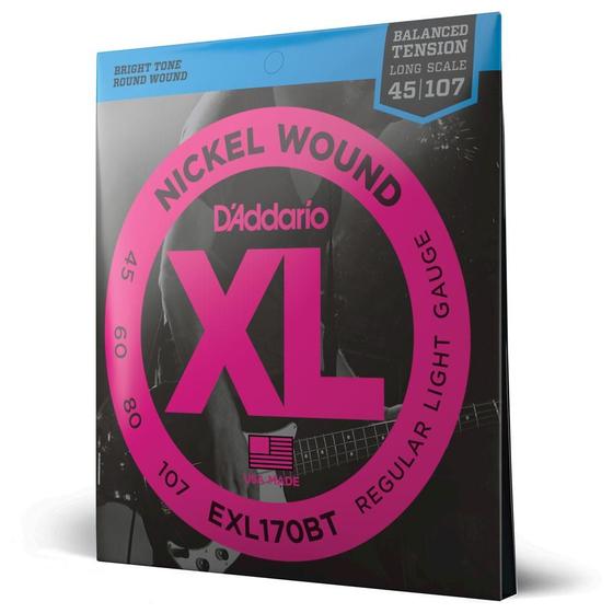 Imagem de Encordoamento Baixo 4C 45-107 D Addario XL Nickel EXL170BT F035