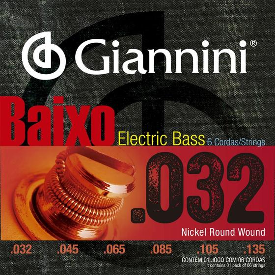 Imagem de Encordoamento Baixo 6C 045 GEEBRS/6 Giannini