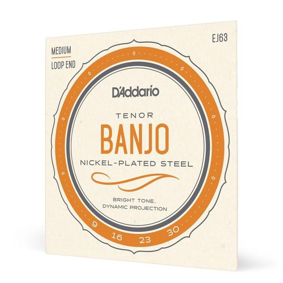 Imagem de Encordoamento Banjo Tenor D Addario Nickel Plated Steel EJ63 F035