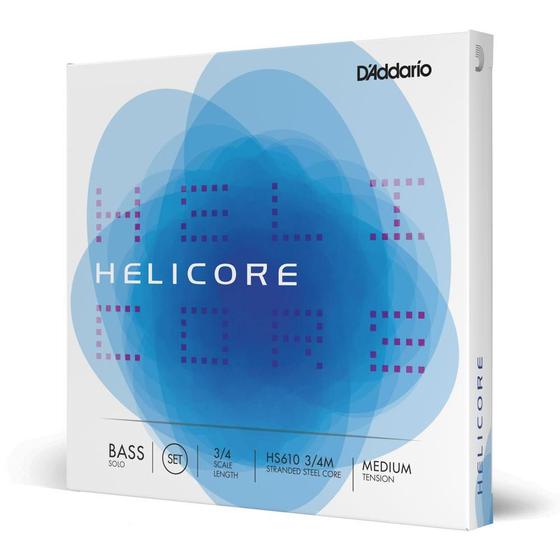Encordoamento Contrabaixo D'Addario Helicore Solo HS610 3/4M Menor preço em Encordoamento Contrabaixo D'Addario Helicore Solo HS610 3/4M