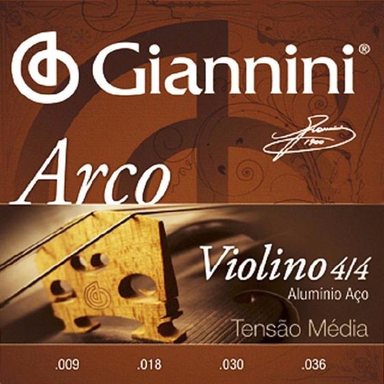 Imagem de Encordoamento Cordas Para Violino 4/4 Giannini