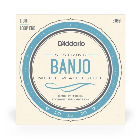 Imagem de Encordoamento  D'Addario EJ60 P/ Banjo 5 Cordas Nickel 0.009 - EC0143