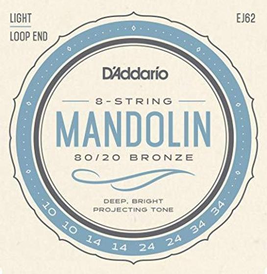 Imagem de Encordoamento DAddario Mandolin EJ62 Ligth - Daddario