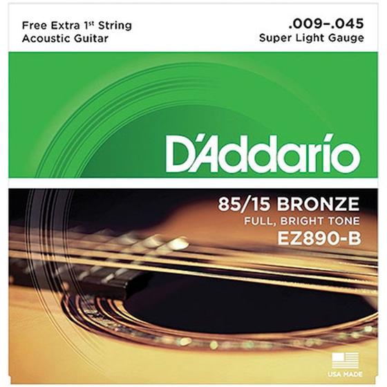 Imagem de Encordoamento de Aço para Violão 6 Cordas EZ890 D'ADDARIO