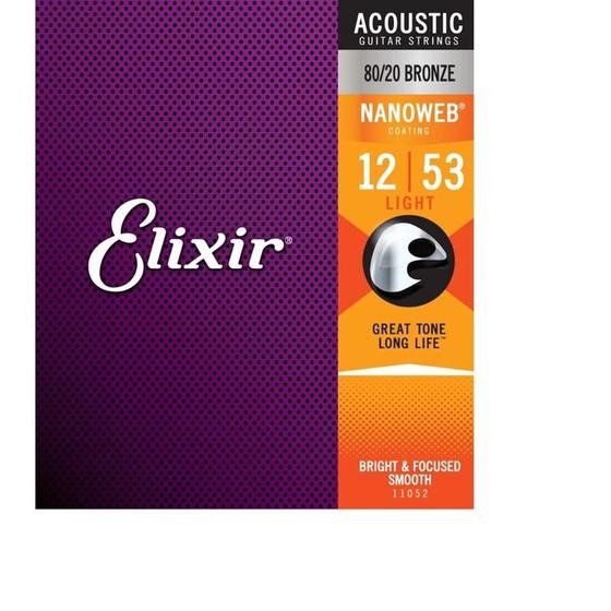 Imagem de Encordoamento elixir 012 light p/violao aco 11052