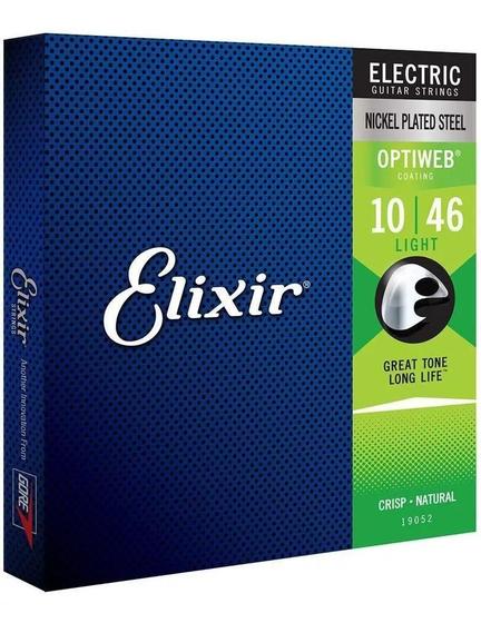 Encordoamento Elixir Cordas 10/46 Light Optiweb Guitar 19052 Menor preço em Encordoamento Elixir Cordas 10/46 Light Optiweb Guitar 19052