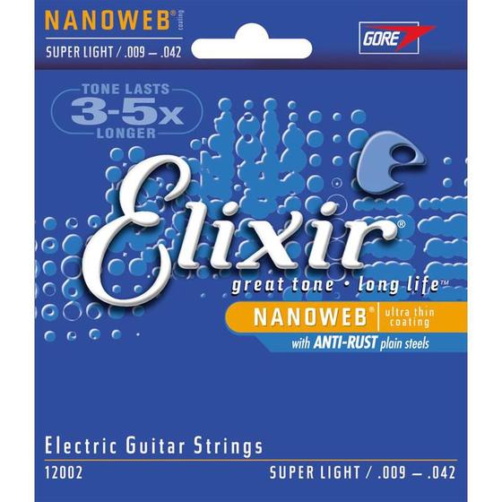 Imagem de Encordoamento Elixir para Guitarra 009 Custom Light