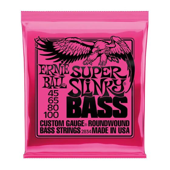 Imagem de Encordoamento Ernie Ball Baixo 4 Cordas 045-100 Super Slinky 2834