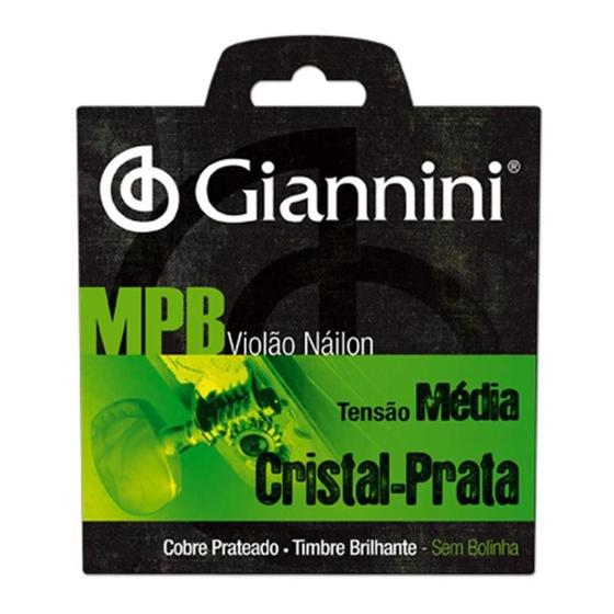 Imagem de Encordoamento Giannini GENWS para Violao  Serie MPB  Nylon