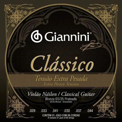 Imagem de Encordoamento Giannini p/ Violão Nailon -- Clássico Tensão Extra Pesada -- GENWXPA