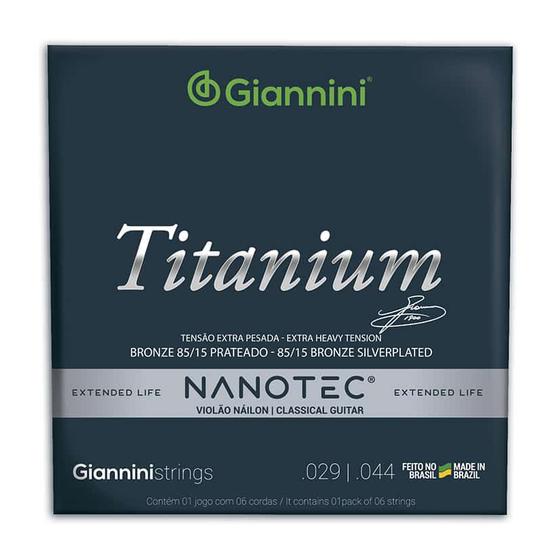 Imagem de Encordoamento Giannini Titanium Nanotec Violão Nylon .029 Extra Pesada GENWXTA PN
