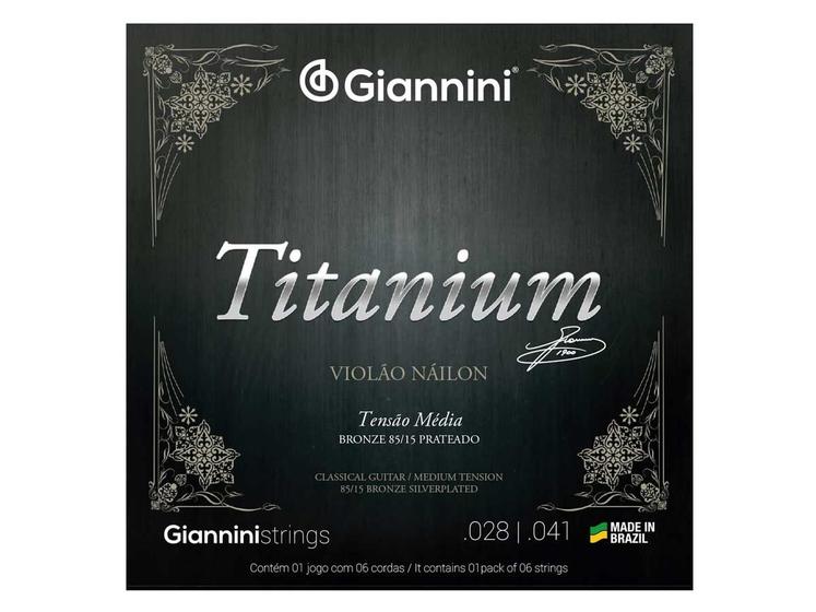 Imagem de Encordoamento Giannini Titanium para Violão Nylon GENWTM