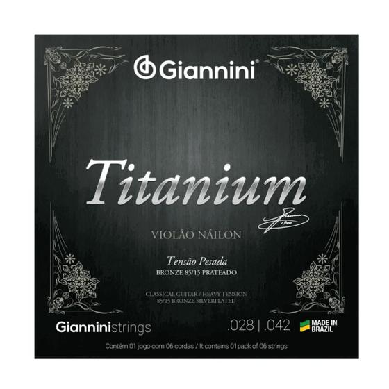 Imagem de Encordoamento giannini violao genwta 85/15 prateada titanium (i-6 / 8)