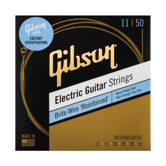 Imagem de Encordoamento Gibson Guitarra Brite Wire 011 050 Medium