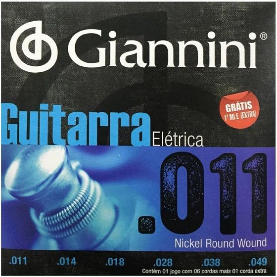 Encordoamento Guitarra 0,11 Híbrida Giannini Menor preço em Encordoamento Guitarra 0,11 Híbrida Giannini