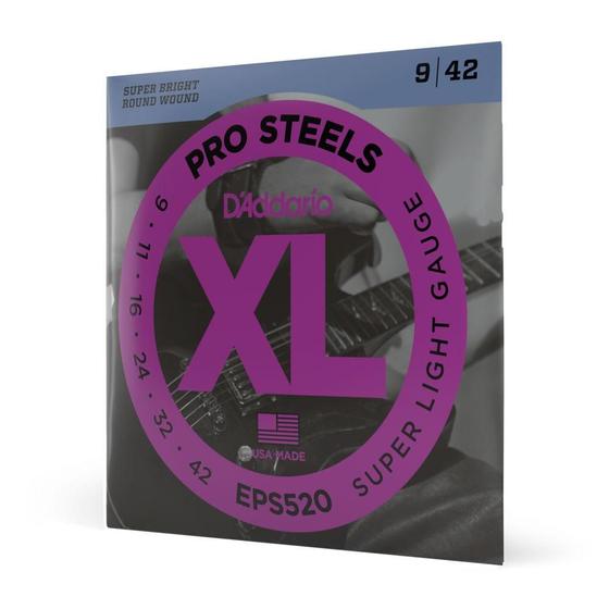 Imagem de Encordoamento Guitarra 09-42 D Addario XL Pro Steels EPS520 F035